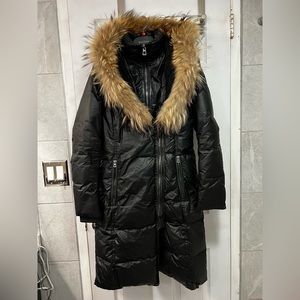 Rudsak Jasmine Down Coat with Fur Trim Hood